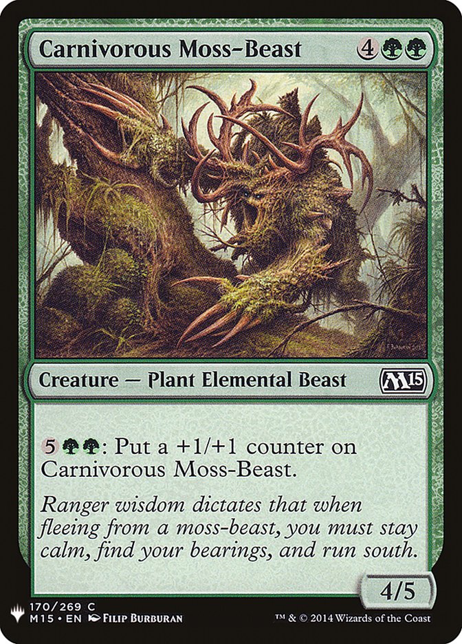 Carnivorous Moss-Beast [Mystery Booster] | Chromatic Games