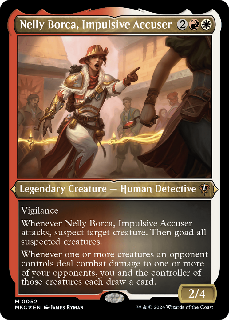 Nelly Borca, Impulsive Accuser (Display Commander) [Murders at Karlov Manor Commander] | Chromatic Games