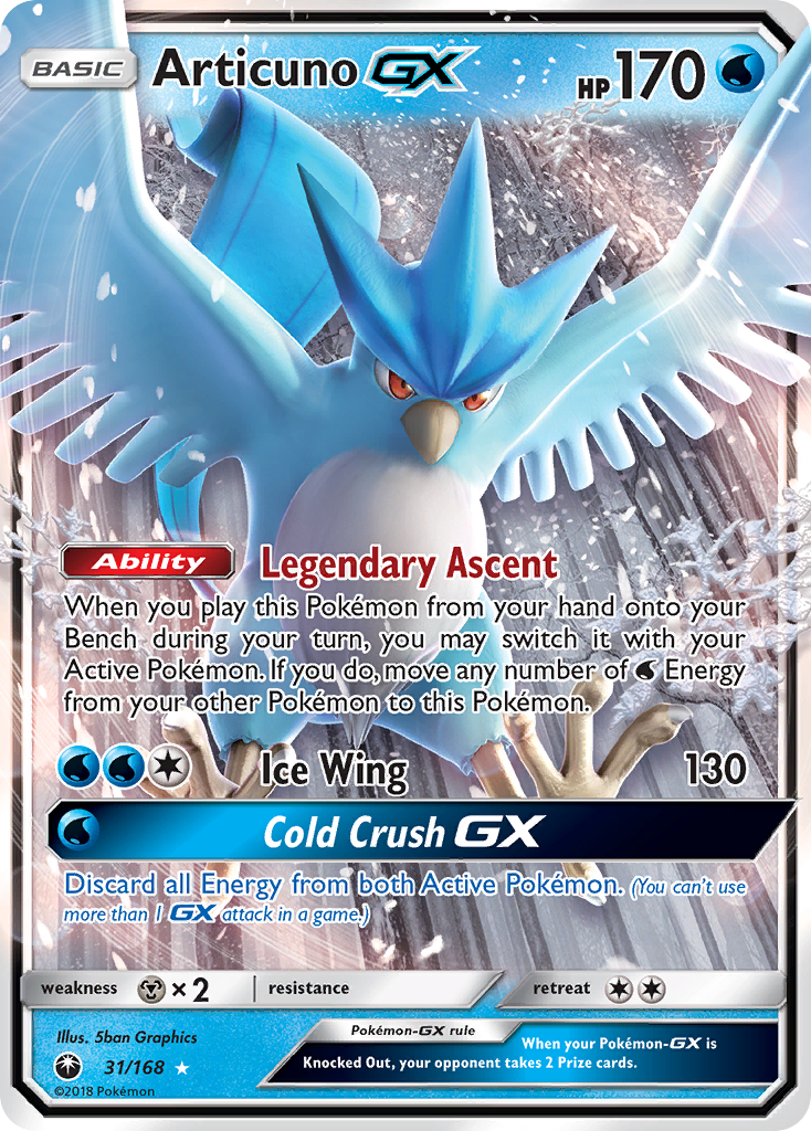 Articuno GX (31/168) [Sun & Moon: Celestial Storm] | Chromatic Games