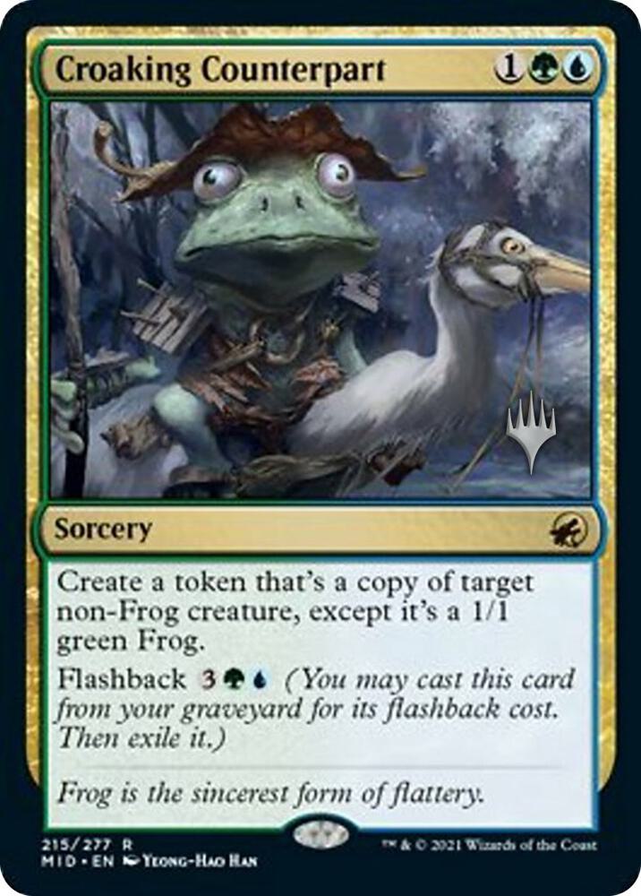 Croaking Counterpart 215p/171 (Promo Pack: Innistrad: Midnight Hunt)  | Chromatic Games