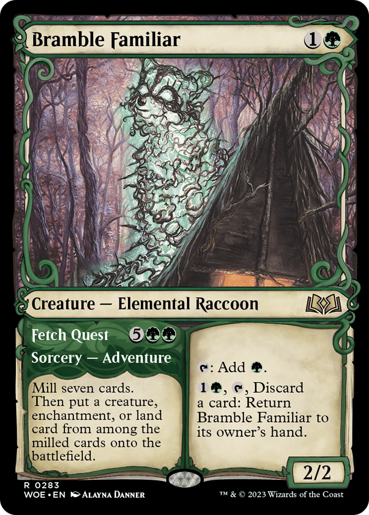 Bramble Familiar // Fetch Quest (Showcase) [Wilds of Eldraine] | Chromatic Games