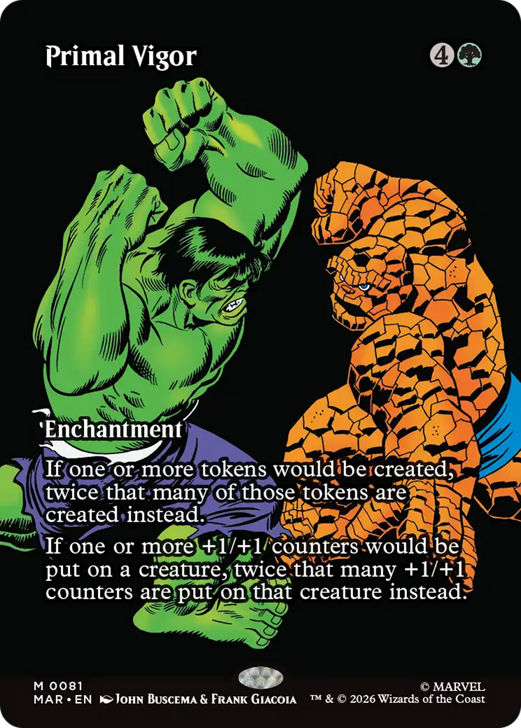 Primal Vigor (Borderless) [Marvel Universe: Eternal-Legal] | Chromatic Games