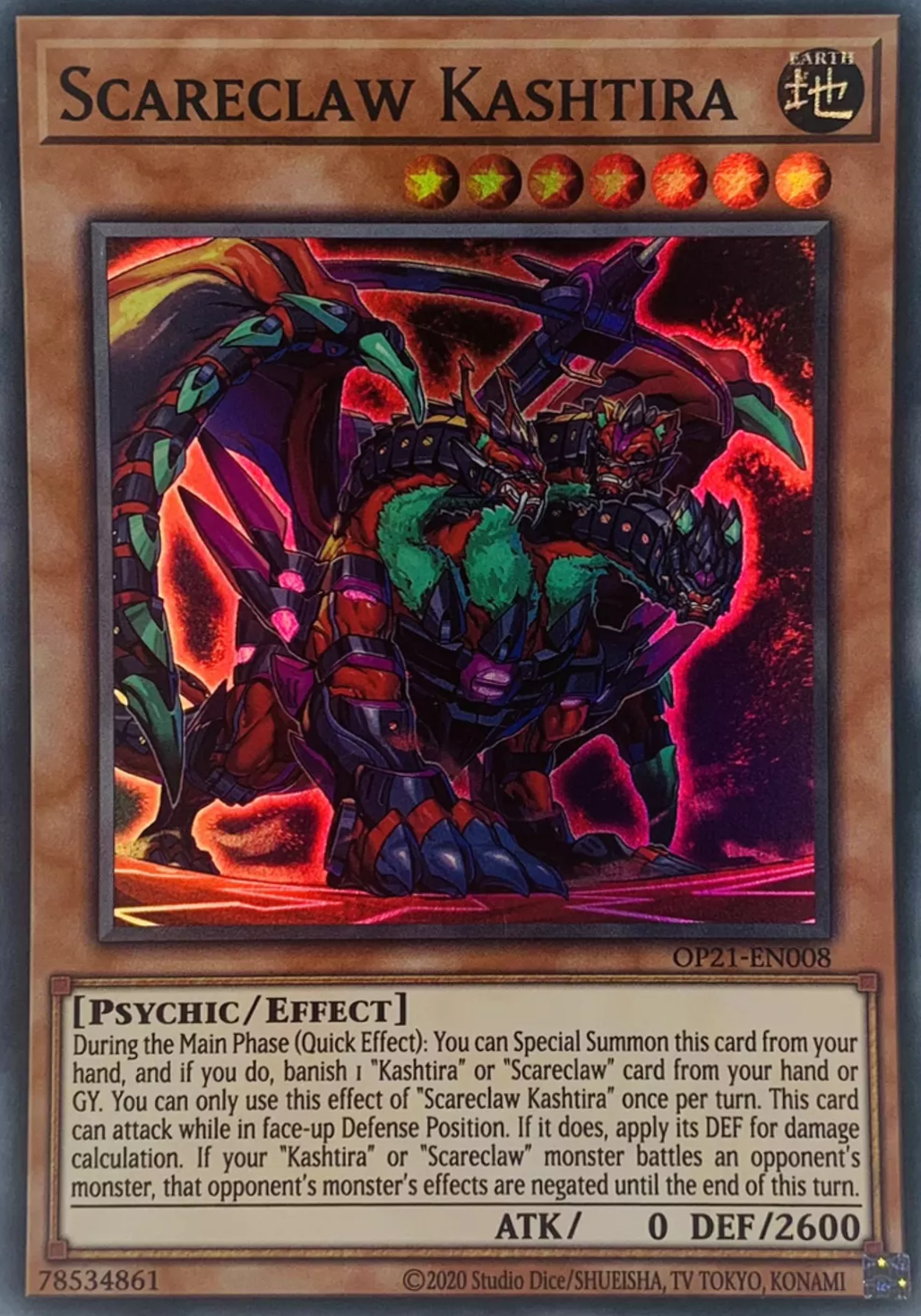 Scareclaw Kashtira [OP21-EN008] Super Rare | Chromatic Games