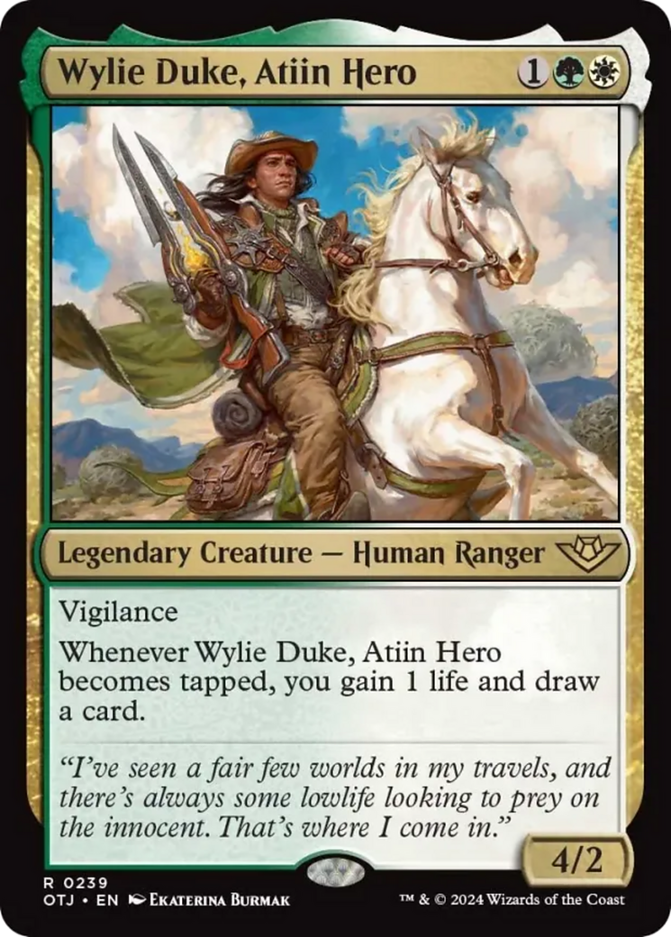 Wylie Duke, Atiin Hero [Outlaws of Thunder Junction] | Chromatic Games