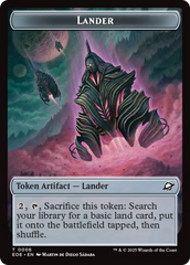 Beast (0006) // Lander Double-Sided Token [Edge of Eternities Tokens] | Chromatic Games