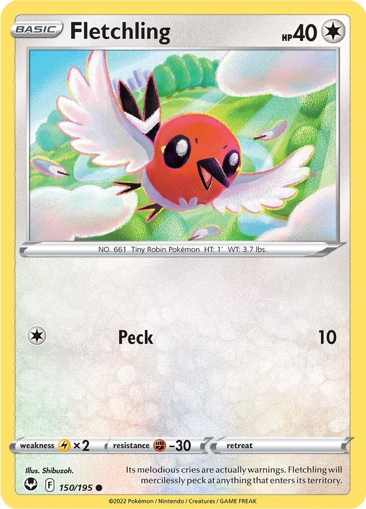 Fletchling (150/195) [Sword & Shield: Silver Tempest] | Chromatic Games