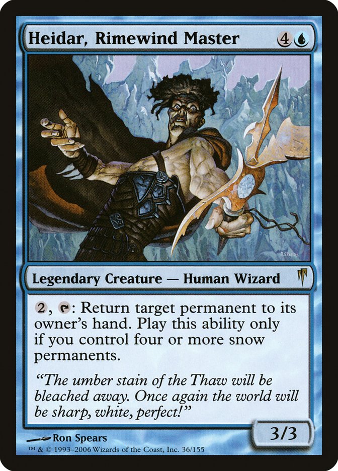 Heidar, Rimewind Master 36/155 (Coldsnap)  | Chromatic Games