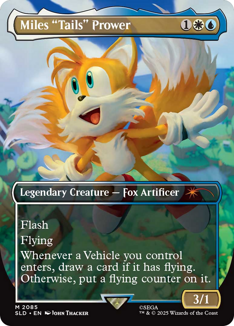 Miles "Tails" Prower (Rainbow Foil) [Secret Lair Drop Series] | Chromatic Games