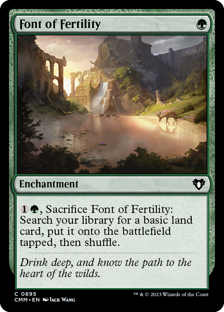 Font of Fertility [Commander Masters] | Chromatic Games