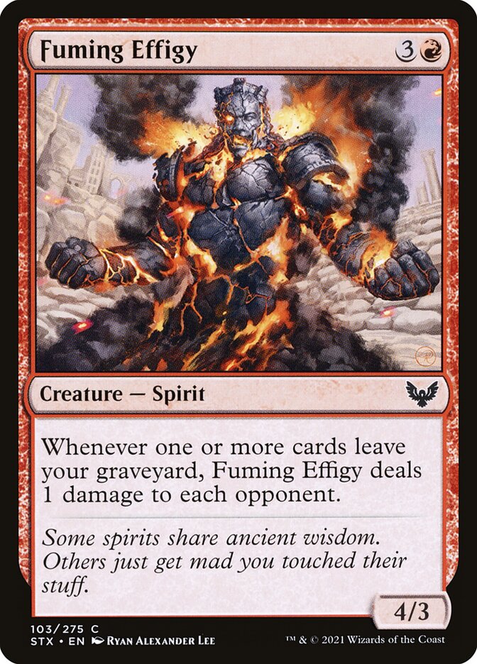 Fuming Effigy 103 (Strixhaven: School of Mages)  | Chromatic Games