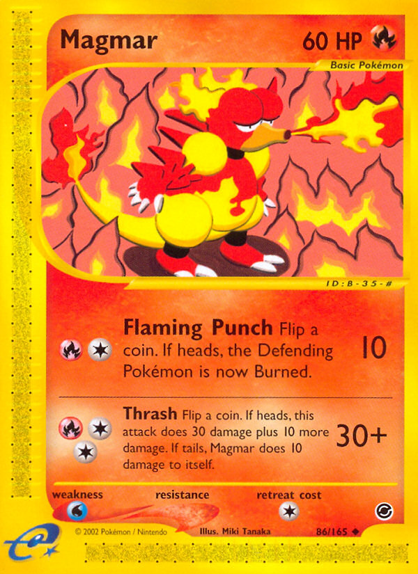 Magmar (86/165) [Expedition: Base Set] | Chromatic Games