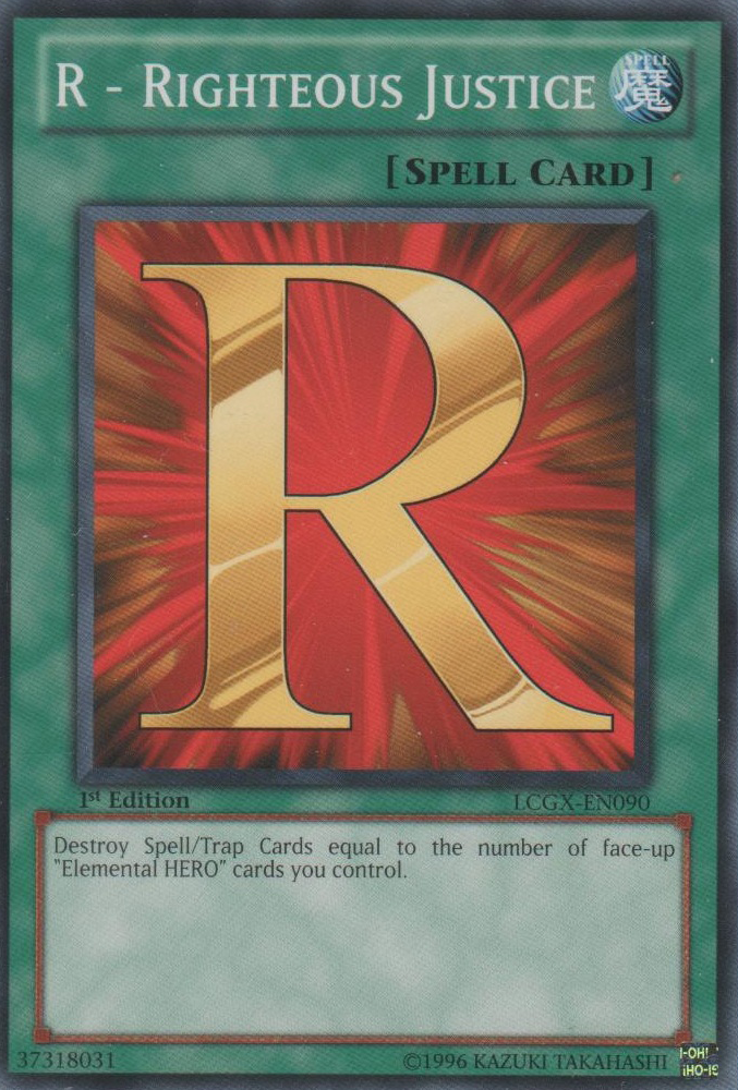 R - Righteous Justice [LCGX-EN090] Common | Chromatic Games