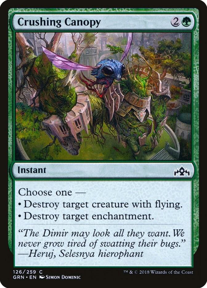 Crushing Canopy 126/259 (Guilds of Ravnica)  | Chromatic Games