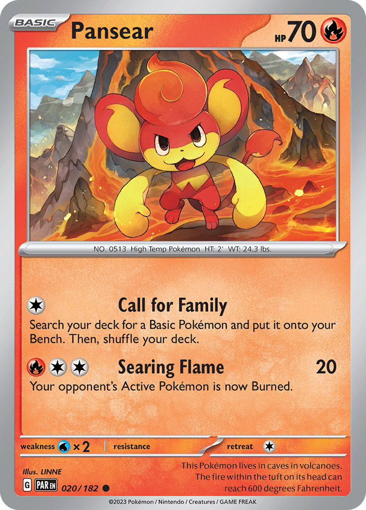Pansear (020/182) [Scarlet & Violet: Paradox Rift] | Chromatic Games
