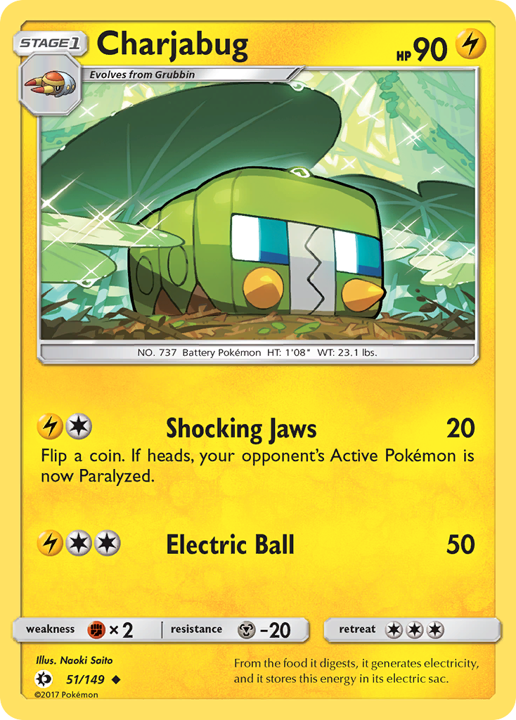 Charjabug (51/149) [Sun & Moon: Base Set] | Chromatic Games