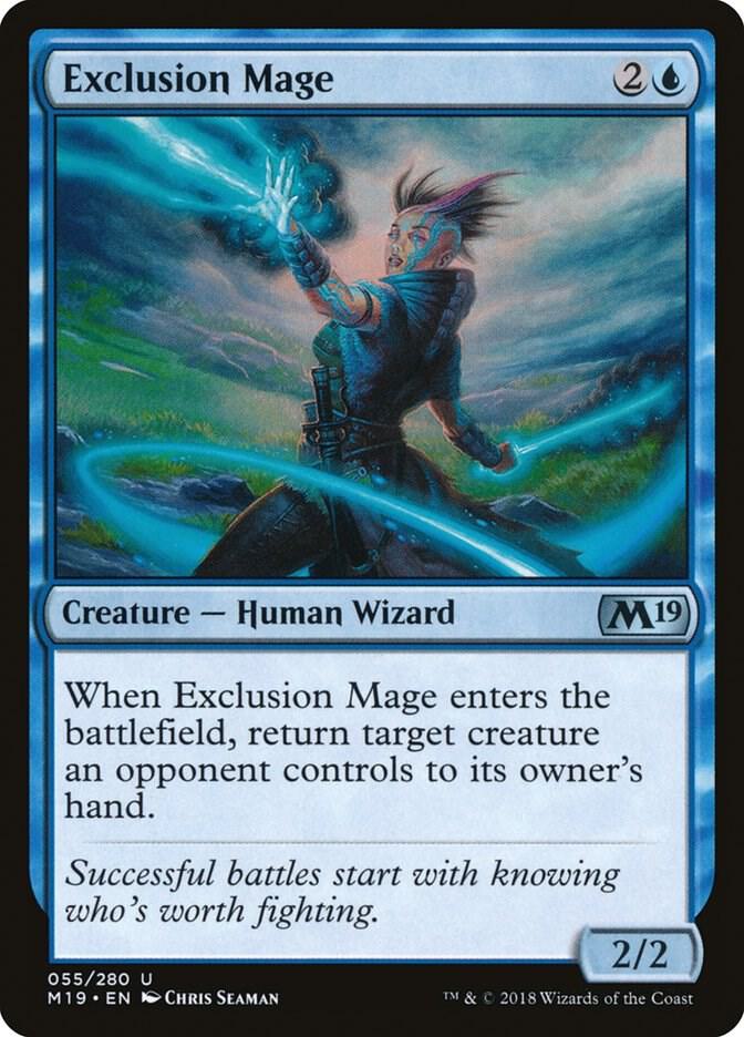 Exclusion Mage 55/280 (Core Set 2019)  | Chromatic Games