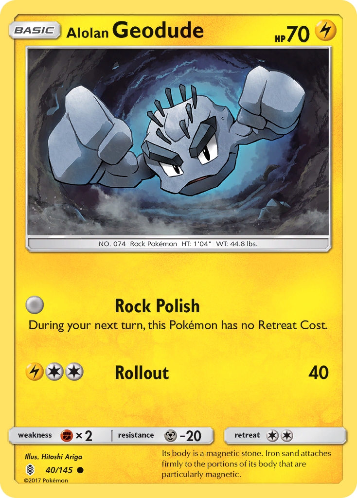 Alolan Geodude (40/145) [Sun & Moon: Guardians Rising] | Chromatic Games