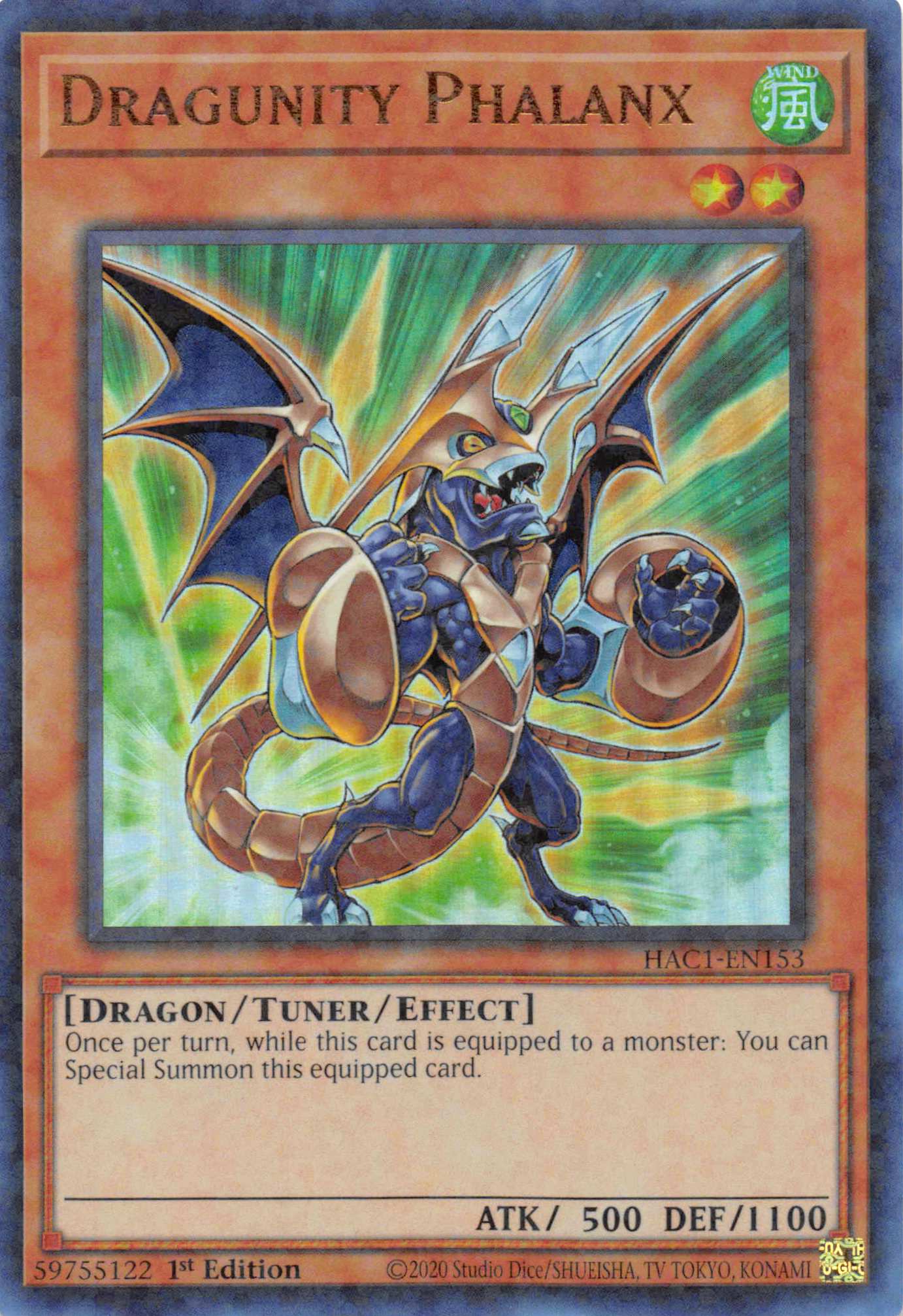 Dragunity Phalanx (Duel Terminal) [HAC1-EN153] Parallel Rare | Chromatic Games