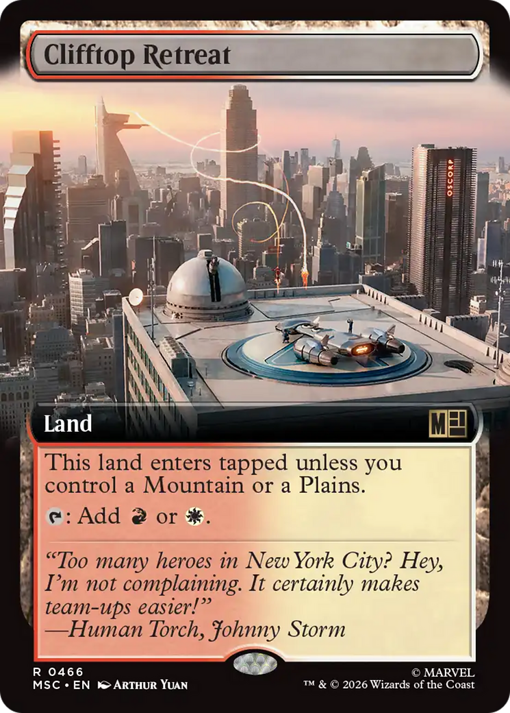 Clifftop Retreat (Extended Art) [Marvel Super Heroes Commander] | Chromatic Games