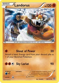 Landorus (58/111) (Theme Deck Exclusive) [XY: Furious Fists] | Chromatic Games