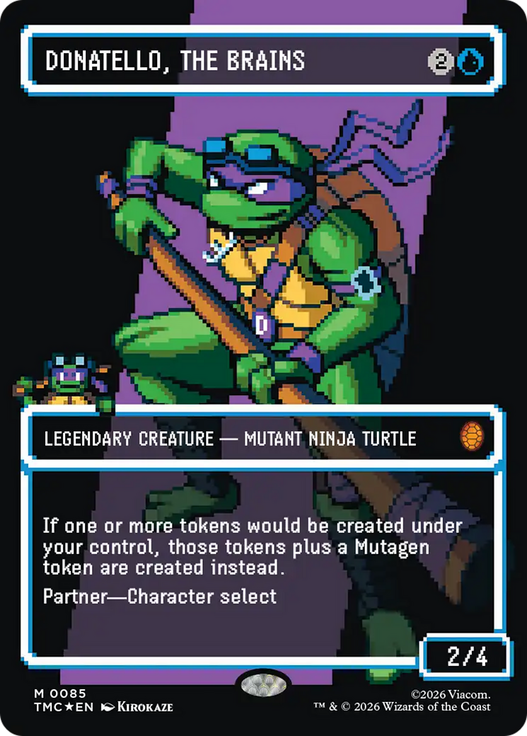 Donatello, the Brains (0085) (Borderless) (Surge Foil) [Teenage Mutant Ninja Turtles Commander] | Chromatic Games