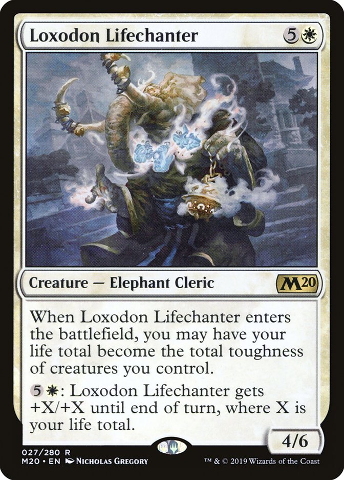 Loxodon Lifechanter 27/280 (Core Set 2020)  | Chromatic Games