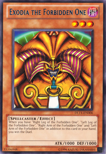 Exodia the Forbidden One (Blue) [DL11-EN006] Rare | Chromatic Games