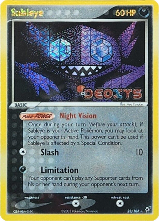 Sableye (23/107) (Stamped) [EX: Deoxys] | Chromatic Games