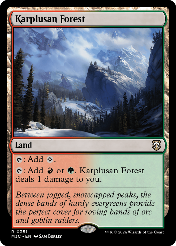 Karplusan Forest (Ripple Foil) [Modern Horizons 3 Commander] | Chromatic Games