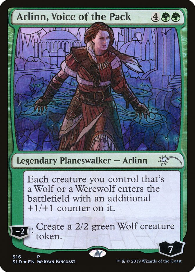 Arlinn, Voice of the Pack (Stained Glass) [Secret Lair Drop Promos] | Chromatic Games