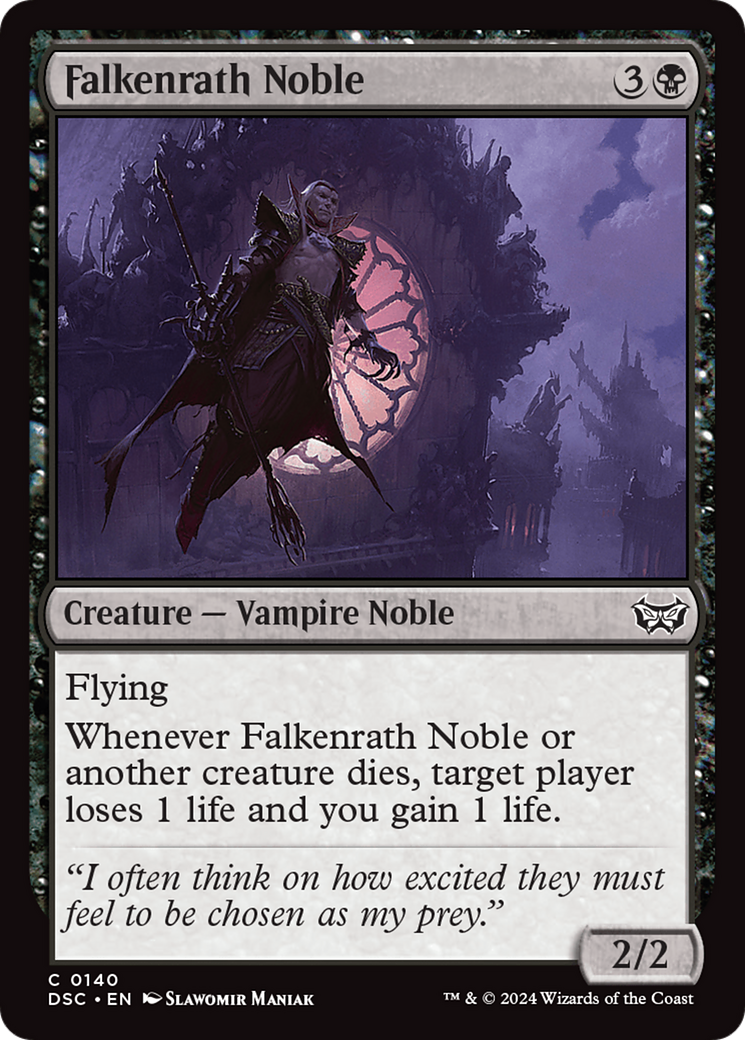 Falkenrath Noble [Duskmourn: House of Horror Commander] | Chromatic Games