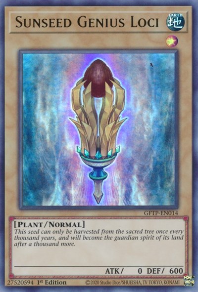 Sunseed Genius Loci [GFTP-EN014] Ultra Rare | Chromatic Games