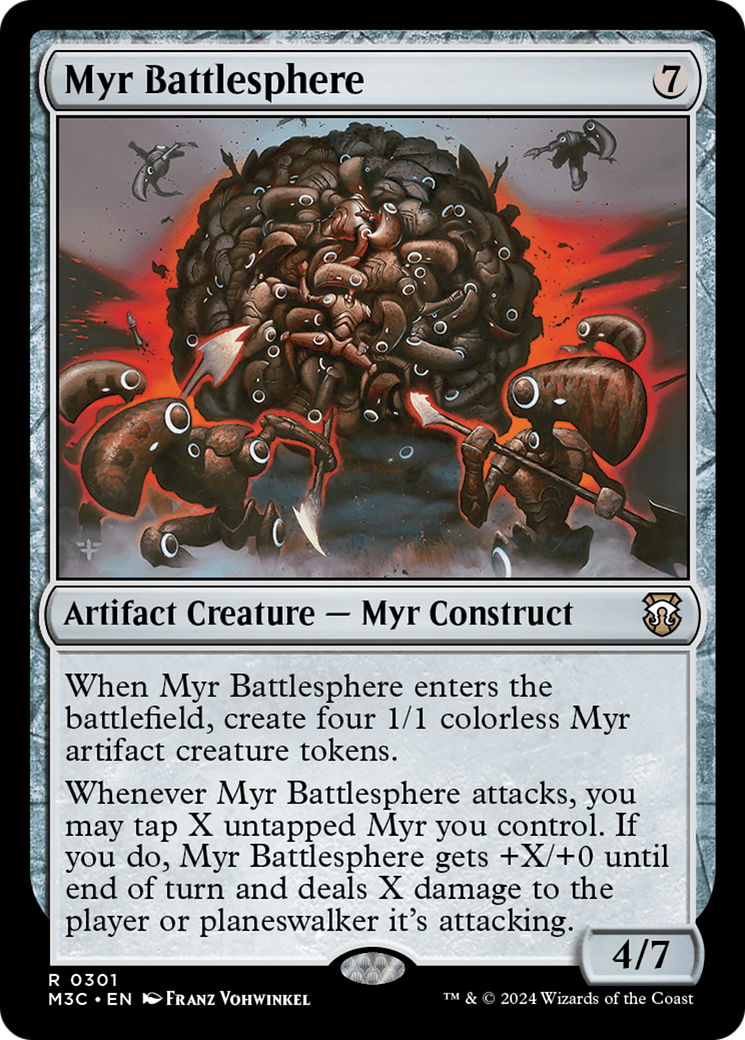 Myr Battlesphere (Ripple Foil) [Modern Horizons 3 Commander] | Chromatic Games