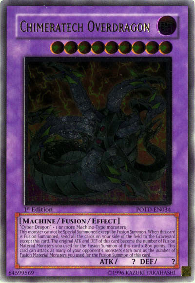 Chimeratech Overdragon [POTD-EN034] Ultimate Rare | Chromatic Games