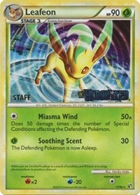 Leafeon (17/90) (Prerelease Promo) [Staff] [Nintendo: Black Star Promos] | Chromatic Games