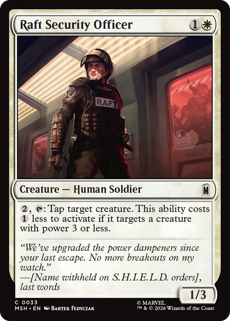 Raft Security Officer [Marvel Super Heroes] | Chromatic Games