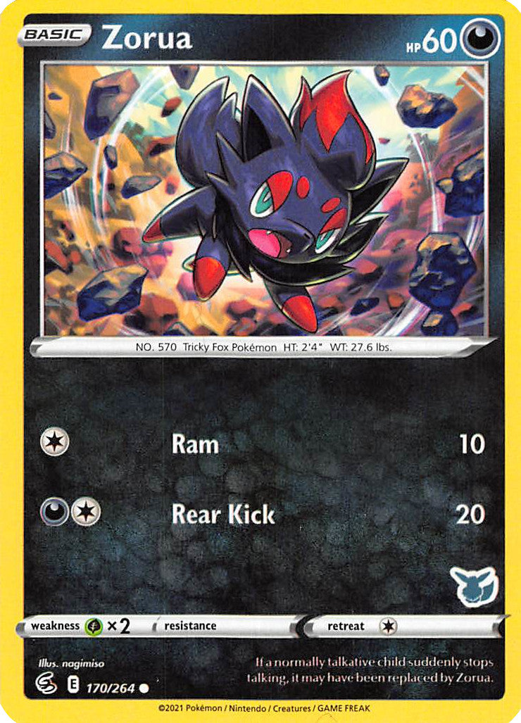 Zorua (170/264) (Eevee Deck) [Battle Academy 2022] | Chromatic Games