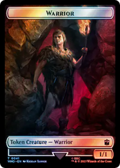 Warrior // Beast (0049) Double-Sided Token (Surge Foil) [Doctor Who Tokens] | Chromatic Games