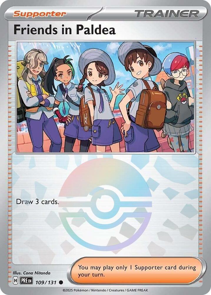 Friends in Paldea (109/131) (Poke Ball Pattern) [Scarlet & Violet: Prismatic Evolutions] | Chromatic Games