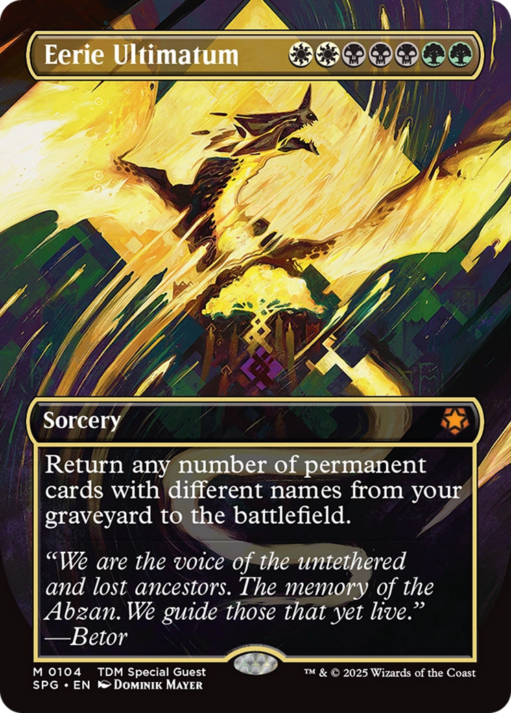 Eerie Ultimatum (Borderless) [Tarkir: Dragonstorm Special Guests] | Chromatic Games