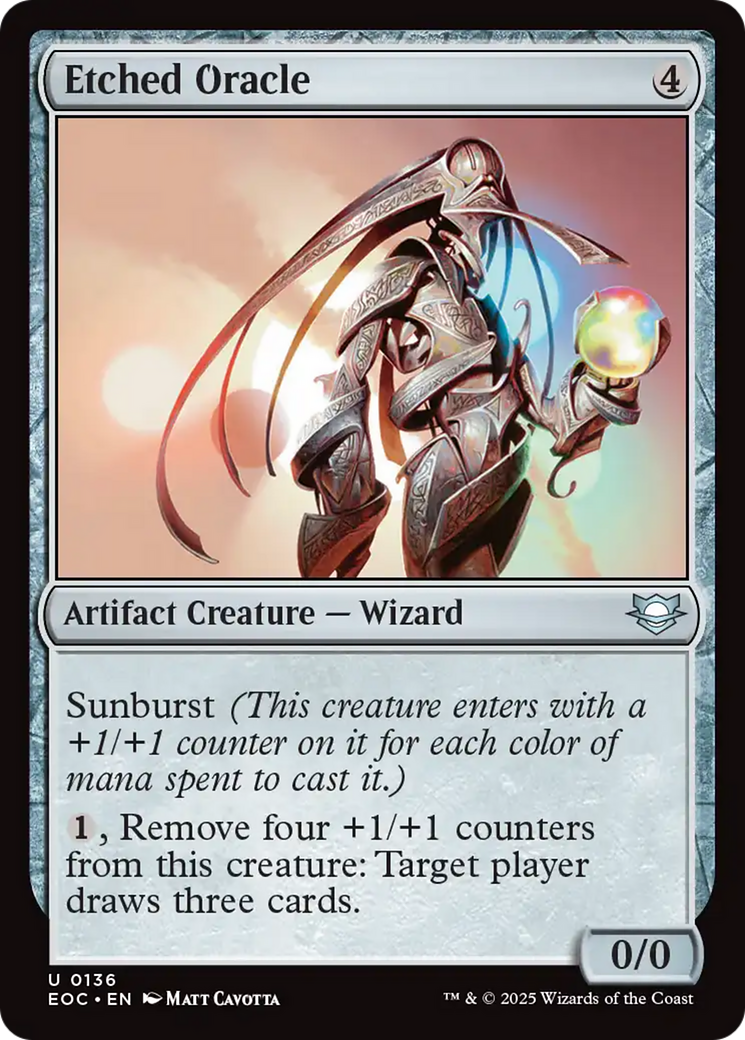 Etched Oracle [Edge of Eternities Commander] | Chromatic Games