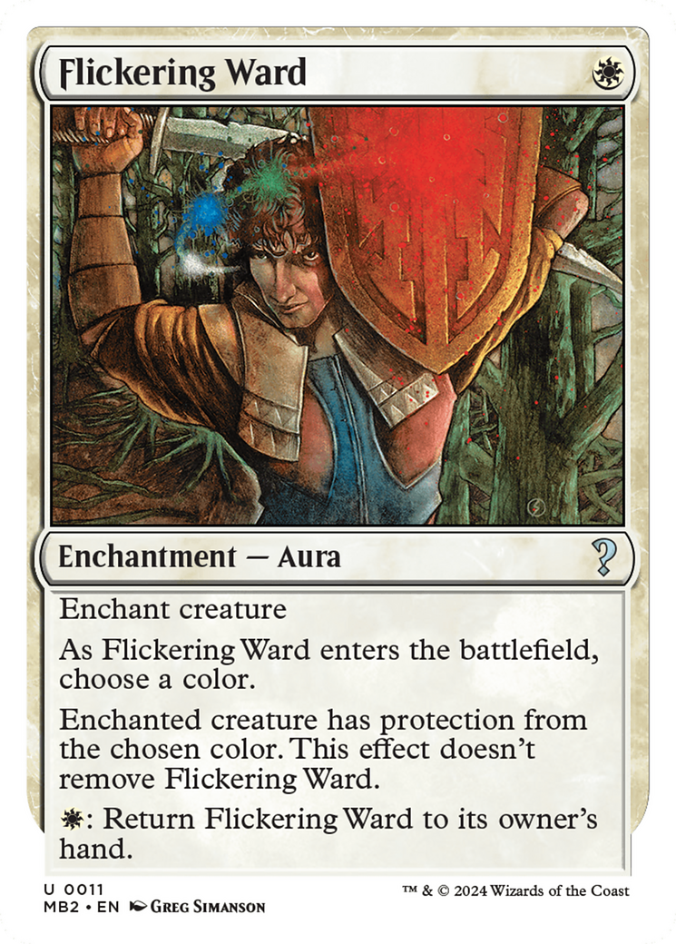 Flickering Ward (White Border) [Mystery Booster 2] | Chromatic Games