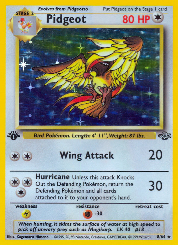 Pidgeot (8/64) [Jungle 1st Edition] | Chromatic Games
