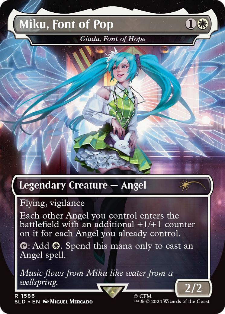 Miku, Font of Pop - Giada, Font of Hope (Rainbow Foil) [Secret Lair Drop Series] | Chromatic Games
