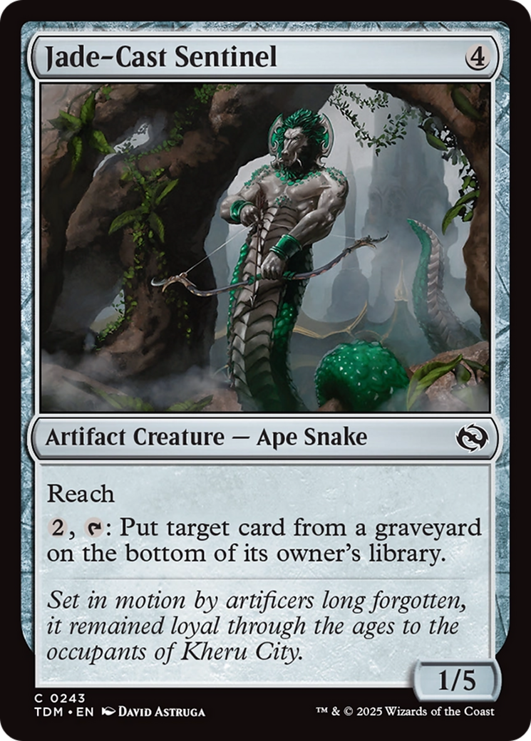 Jade-Cast Sentinel [Tarkir: Dragonstorm] | Chromatic Games