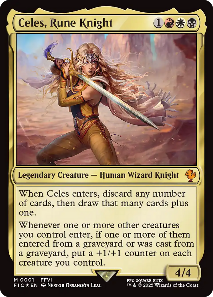 Celes, Rune Knight (0001) [FINAL FANTASY Commander] | Chromatic Games