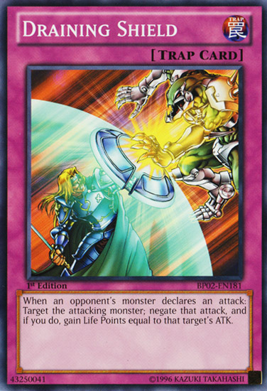 Draining Shield [BP02-EN181] Mosaic Rare | Chromatic Games
