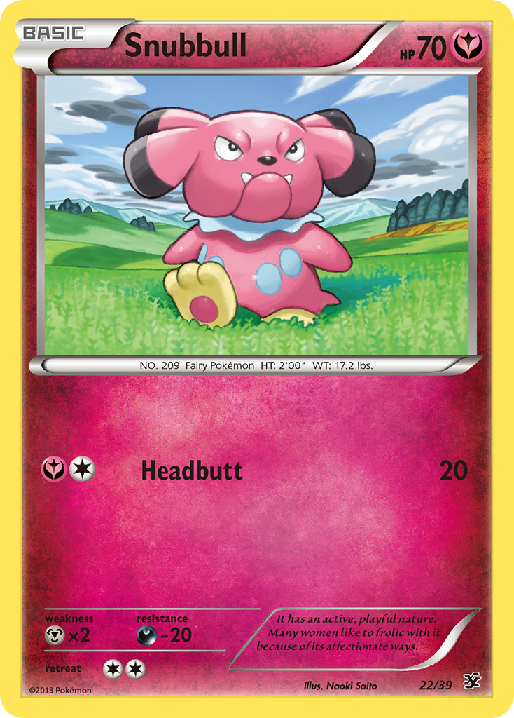 Snubbull (22/39) [XY: Kalos Starter Set] | Chromatic Games