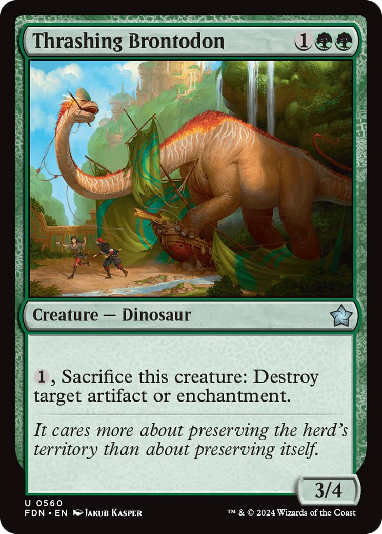 Thrashing Brontodon [Foundations] | Chromatic Games