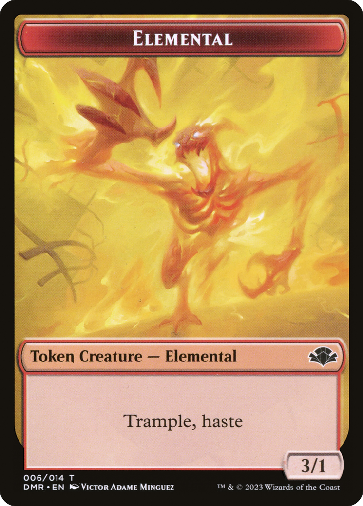 Elemental Token [Dominaria Remastered Tokens] | Chromatic Games